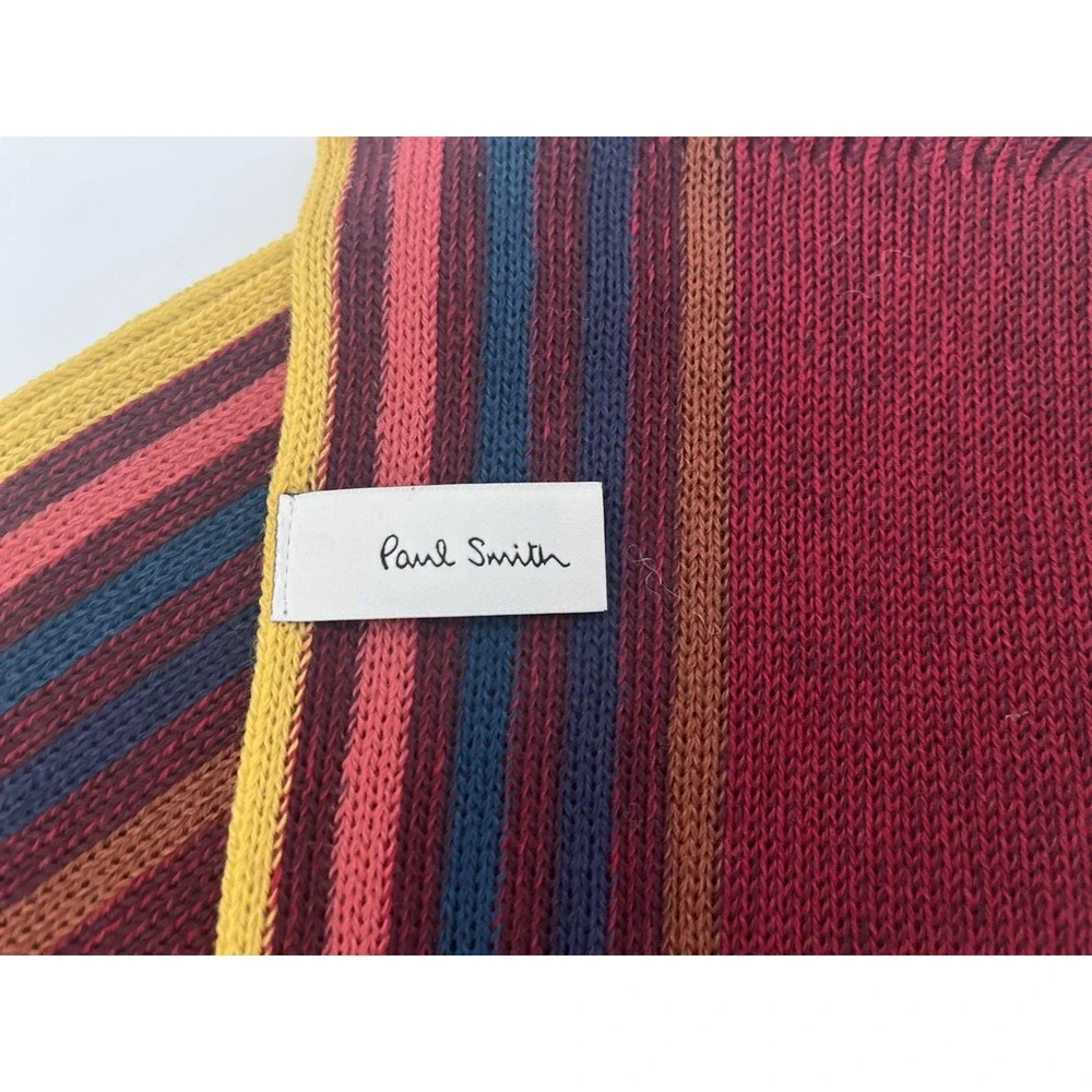 PAUL SMITH MENS 100% WOOL COLORFUL SCARF66